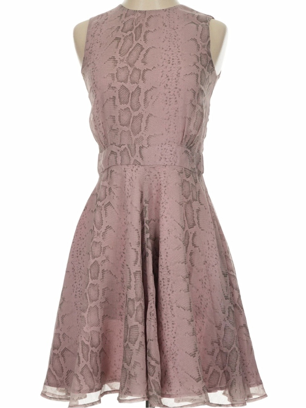 French Connection Pastel Python Snake Holiday Cocktail party print dress - Picture 3 of 8